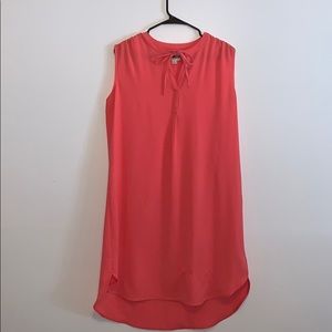 Nice sleeveless peach dress